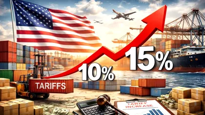 SUA vor mări zilele următoare tariful vamal global de la 10% la 15%