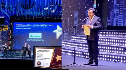Gala Star Construct 2025. Construcții Erbașu – 35 de ani de activitate: „Anul care se încheie a adus numeroase provocări, dar și oportunități de inovare și de colaborare”