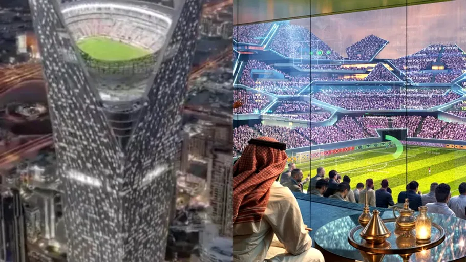 Cum va arăta și unde va fi construit „stadionul din cer” de un miliard $. Arabia Saudită accelerează lucrările