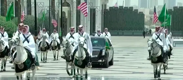 Donald Trump ajunge la Riad / Captura CNBC