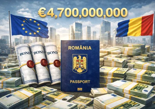 România atrage 4,7 miliarde de euro prin obligațiuni pe piețele internaționale