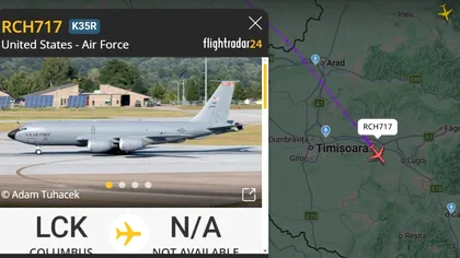Aeronave Air Force KC‑135 și C‑17 traversează „la vedere” Atlanticul în noaptea escaladării SUA–Iran. Au tranzitat inclusiv România