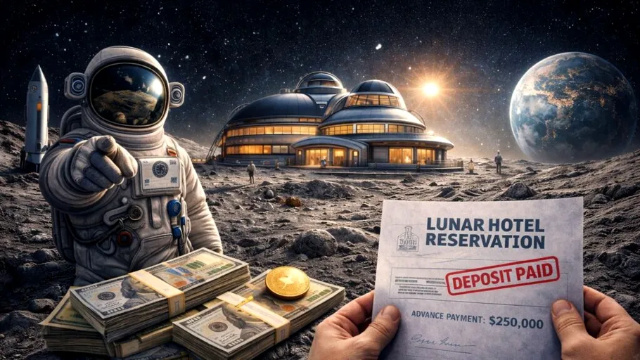 Vrei un loc la un hotel pe Lună? Trebuie să achiți un avans uriaș