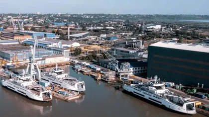 Șantierul naval Damen Galați lansează un feribot electric pentru Canada