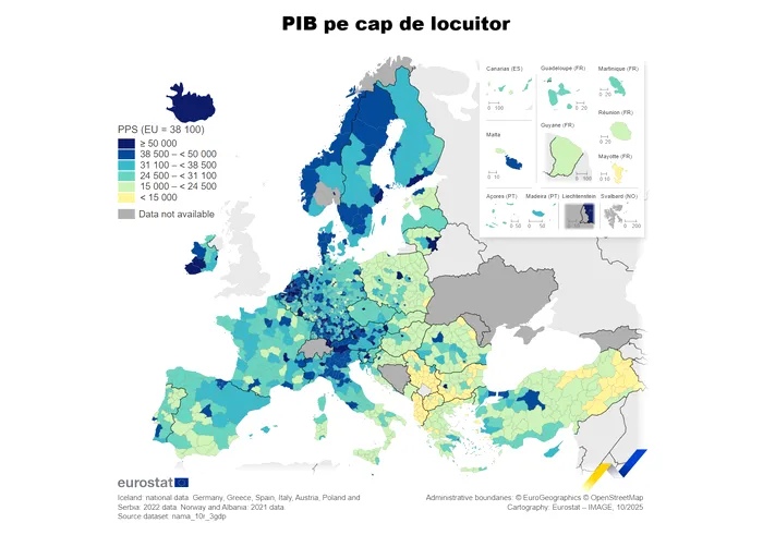 Două mari orașe din România sunt în topul UE la nivelul de trai