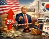 Trump majorează la 25% taxele pentru produsele sud-coreene