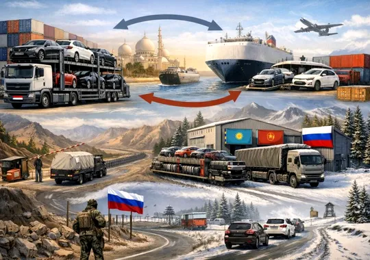 Cum „driblează” mașinile străine sancțiunile și ajung în Rusia