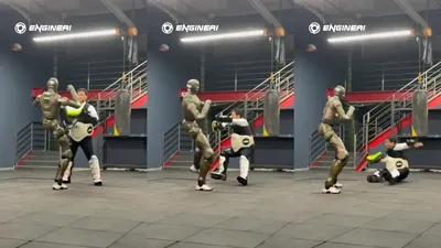 De ce s-a lăsat CEO-ul unei companii doborât de propriul robot (VIDEO)