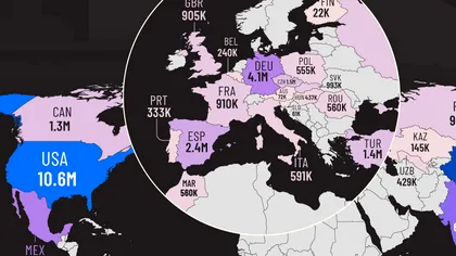 Harta globală a industriei auto. Cine a construit cele mai multe mașini din lume în 2024 și unde se află România în acest top