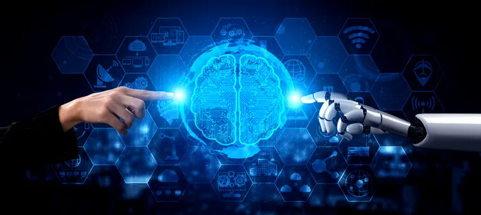 3d,Rendering,Artificial,Intelligence,Ai,Research,Of,Robot,And,Cyborg