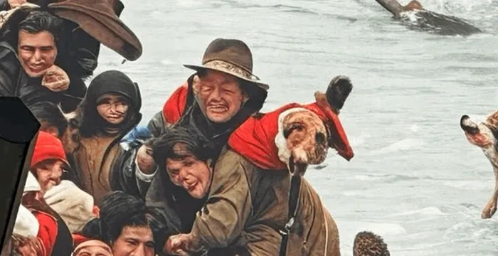 Un mural de Crăciun generat de AI șochează trecătorii. Foto: Daily Mail