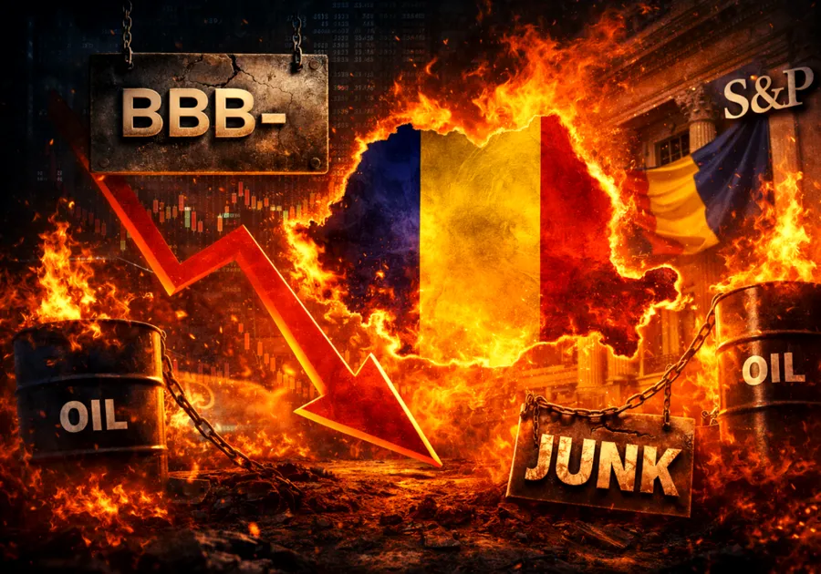 Analiză S&P: România riscă retrogradarea la categoria „junk” în scenariul unui șoc al prețului petrolului. Care este pragul critic