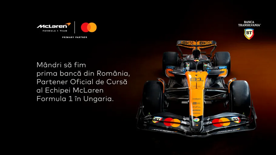 Banca Transilvania devine partener oficial al echipei McLaren F1 (VIDEO)