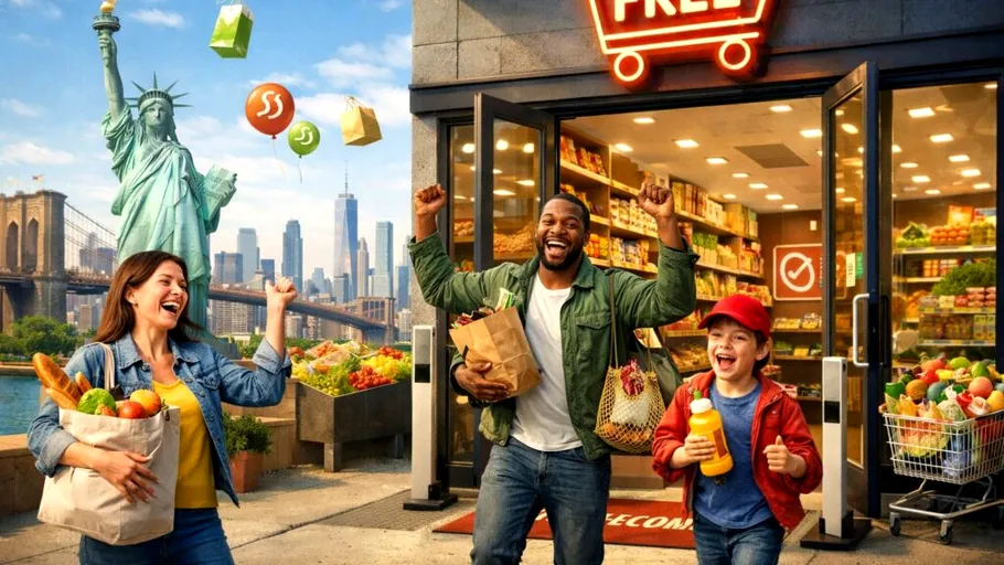 Orașul unde poți face cumpărături fără să plătești