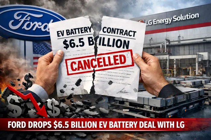 Ford renunță la un contract de 6,5 miliarde $ pentru baterii EV
