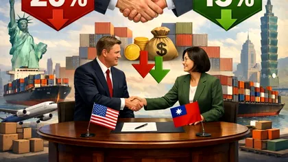 SUA și Taiwan reduc taxele vamale în urma unui nou acord comercial