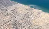 Din avion, Gaza arată ca un șantier arheologic, ca ruinele unei civilizații antice