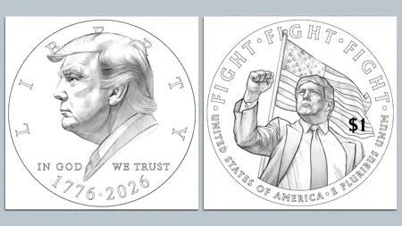 Trezoreria SUA vrea să facă o monedă cu chipul lui Donald Trump