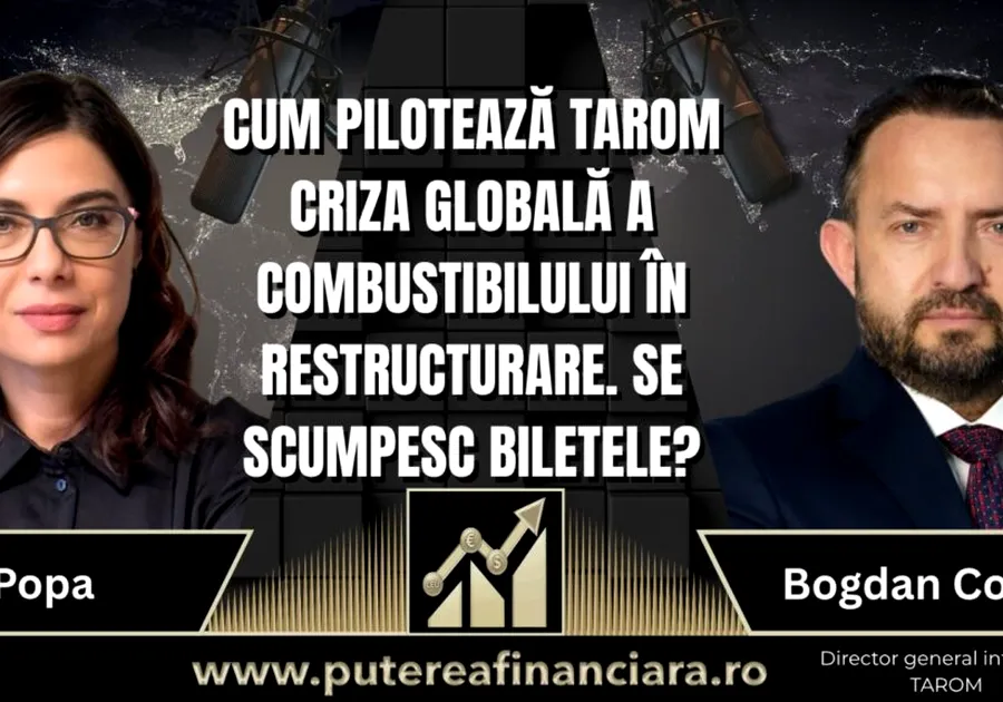 Cum traversează TAROM „furtuna perfectă” din aviație în plin plan de restructurare. Bogdan Costaș: „Criza carburantului ne macină pe toți. Luăm în calcul două scenarii”