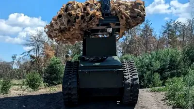 KRAMPUS este noul tanc-robot al Ucrainei dotat cu armament termobaric