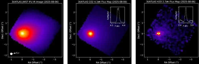 ATLAS, văzut cu un spectrometru / Credit: NASA/JWST