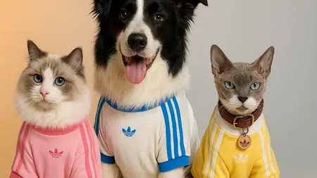 Adidas lansează colecția de haine pentru animale, redefinind moda pentru prietenii necuvântători