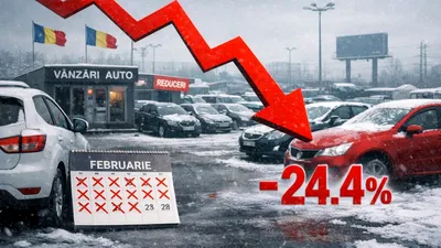 Piața auto din România continuă declinul și în luna februarie