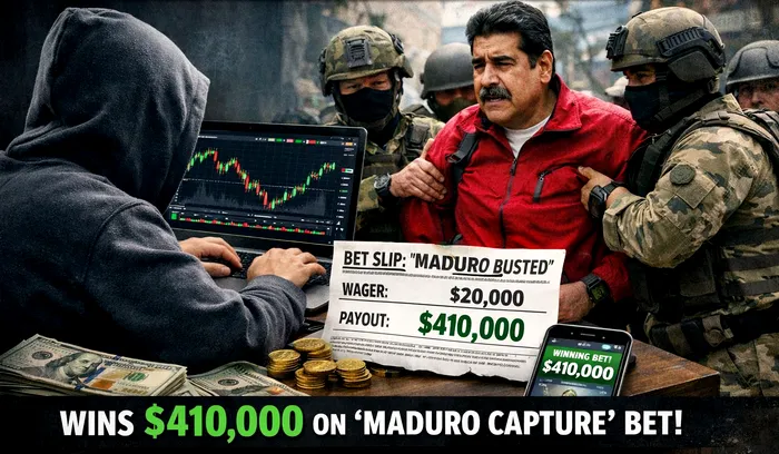 Pariul perfect: A câștigat 400.000 $ în urma capturării lui Maduro