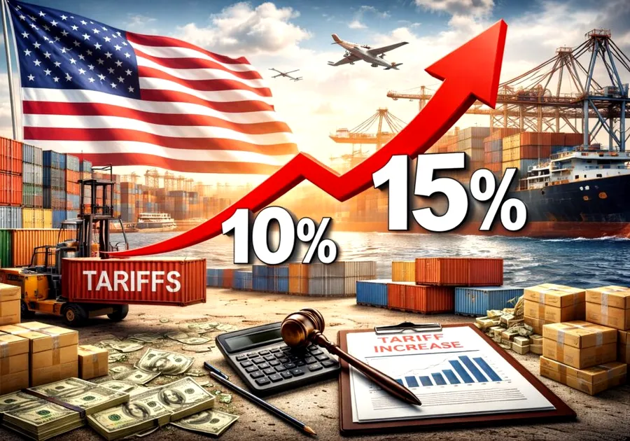 SUA vor mări zilele următoare tariful vamal global de la 10% la 15%