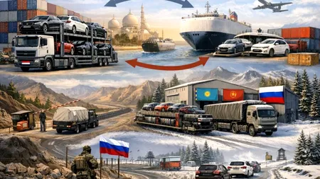 Cum „driblează” mașinile străine sancțiunile și ajung în Rusia