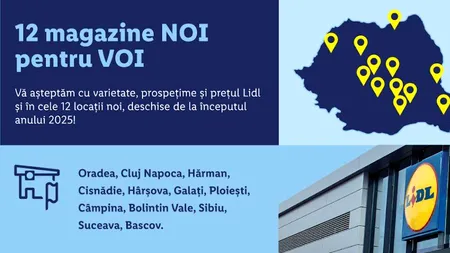 Lidl România extinde rețeaua de magazine