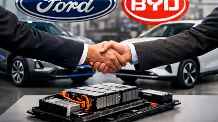 Ford și BYD ar putea colabora pentru baterii dedicate hibridelor