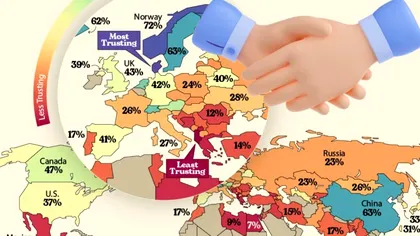 Topul țărilor unde există cea mai mare încredere între oameni. Aici cetățenii se pot baza unii pe alții