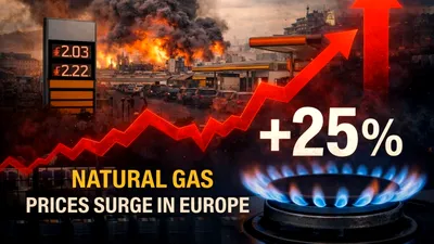 Prețurile gazelor în Europa explodează pe fondul crizei din Golf
