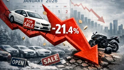 Vânzările de mașini și motociclete au scăzut la început de 2026